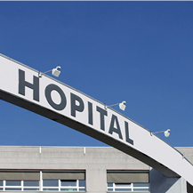 photo of a hospital entrance