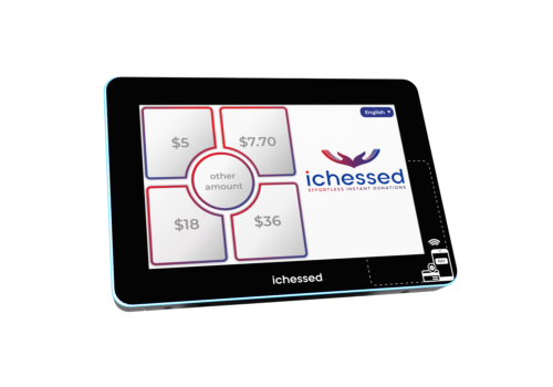 iChessed Ficha de la pantalla táctil de la donación de la tableta