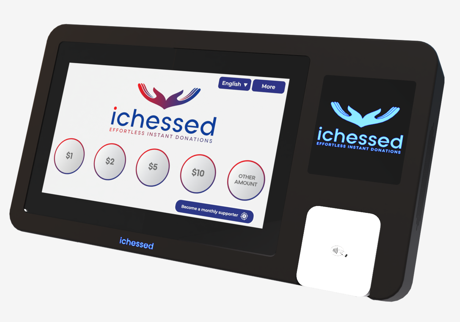 iChessed Donation Kiosk 13-inch touch-enabled giving kiosk