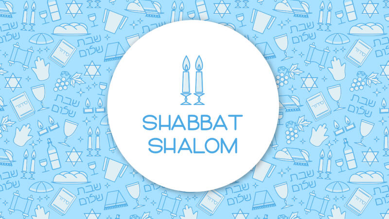 Shabbat blue background Shabbat blue background