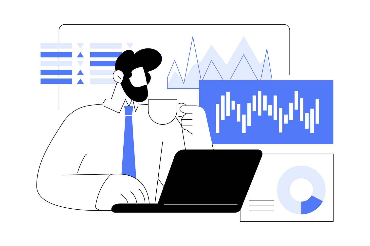 Hombre con el iChessed en línea de la interfaz para la gestión de su donación quioscos